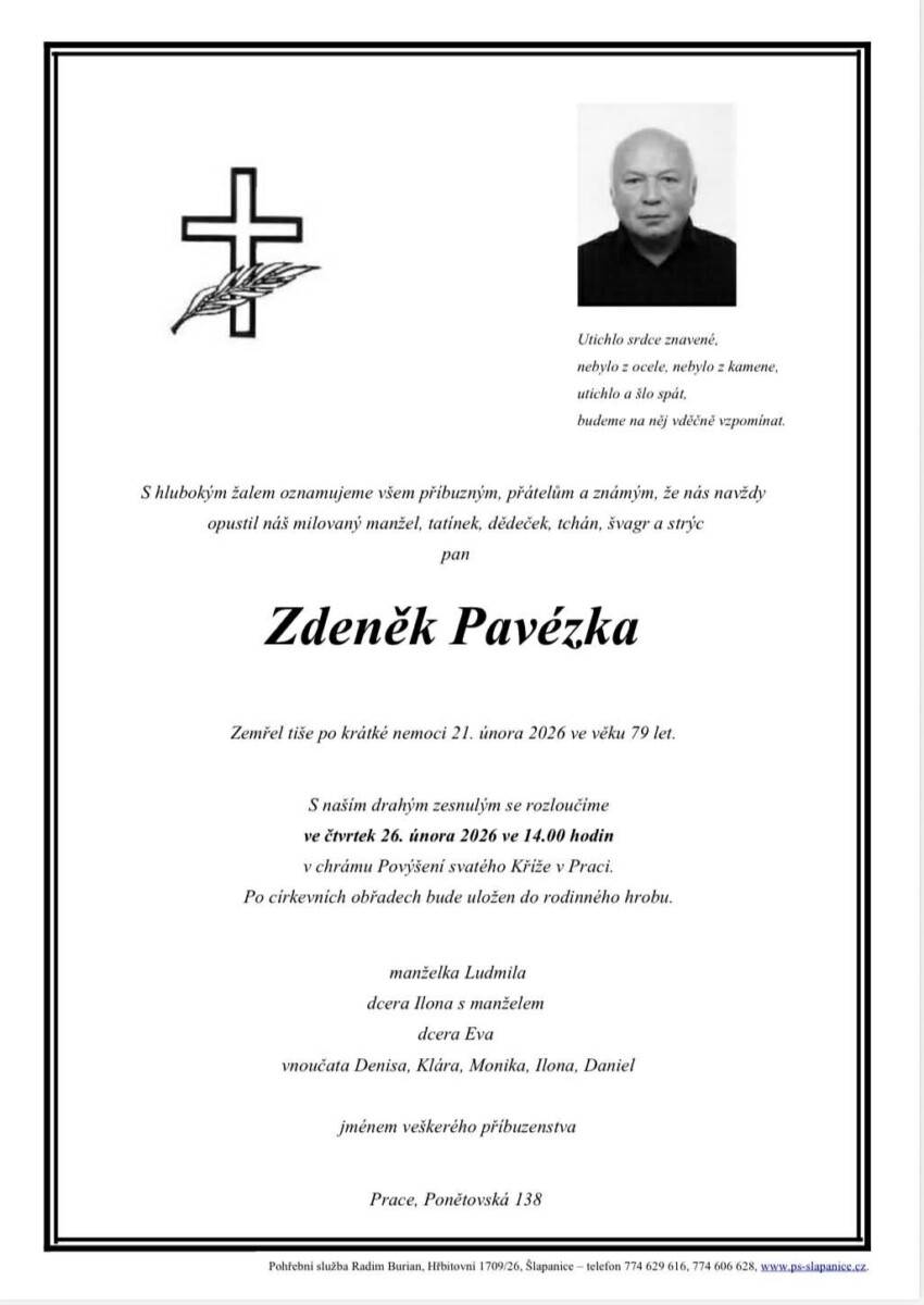 Smuteční oznámení